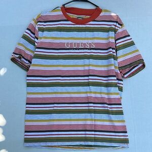 Guess Red and Pink Short Sleeve Tee